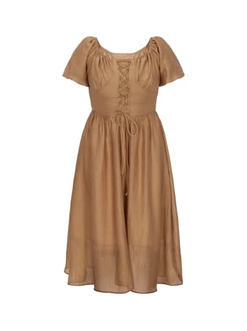 VIRITA Women Dress in Brown