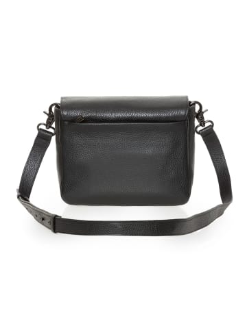 Mandarina Duck Mellow Leather Umhängetasche Leder 23 cm in nero
