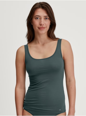 Calida Tank-Top in deep emerald green