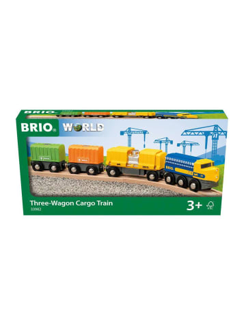 Brio Brio Aktionsspiel Güterzug mit drei Waggons in bunt