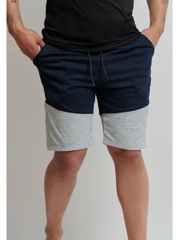 Forbest Kurze Basic Sport Sweat Shorts in Blau