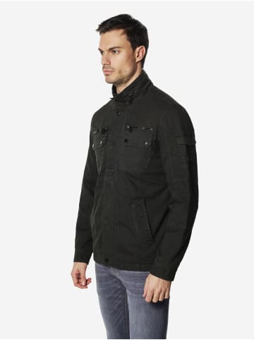 KOROSHI Leichte kurze Baumwolljacke in Schwarz