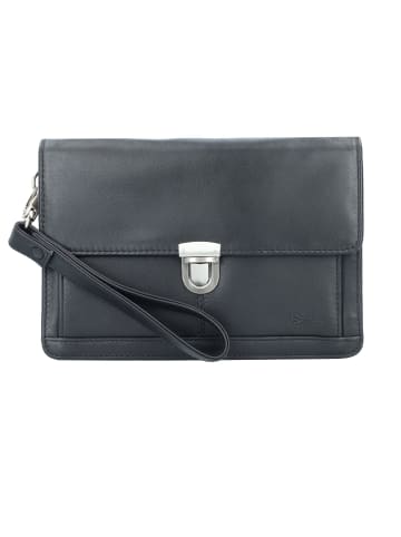 Esquire Oxford Handgelenktasche Leder 22 cm in schwarz