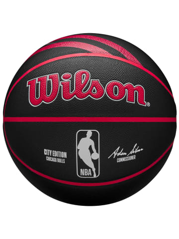 Wilson Wilson NBA Team City Collector Chicago Bulls In/Out Ball in Schwarz