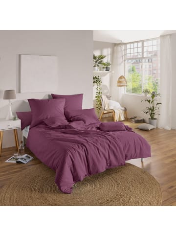 Erwin Müller Seersucker Bettwäsche Rosenheim in aubergine