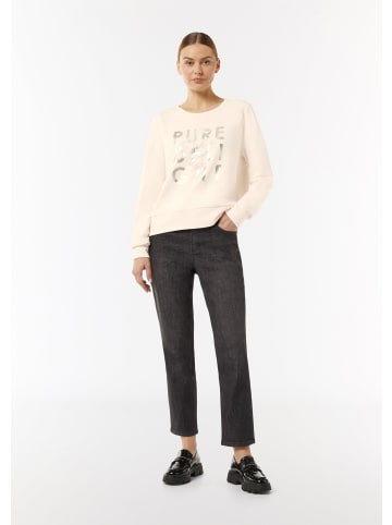 comma CI Sweatshirt langarm in Creme