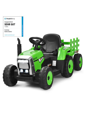 COSTWAY 12V Traktor ab 3 Jahren in Hellgrün