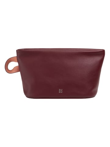 DuDu Fuerteventura Kosmetiktasche Leder 28 cm burgundy
