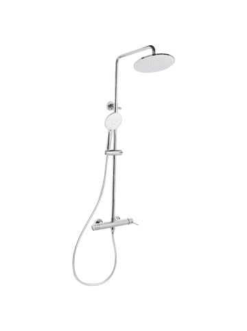 Beliani Wannenarmaturen PUYEHUE in Silber - (W) 24 x (H) 81 x (L) 30 cm