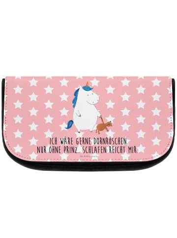 Mr. & Mrs. Panda kosmetiktäschchen Einhorn Teddy mit Spruch in Rot Pastell