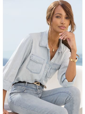 Buffalo Jeansbluse in light blue washed