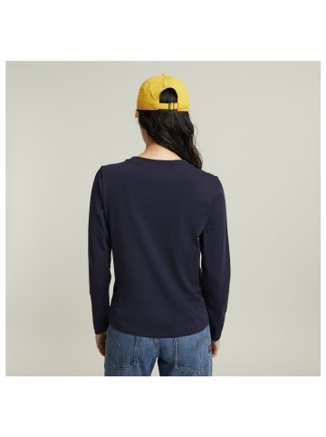 G-Star Raw Langarmshirt in osaka blue