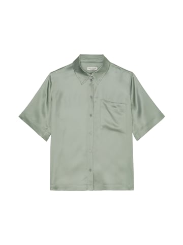 Marc O'Polo Kurzarm-Satinbluse regular in faded mint