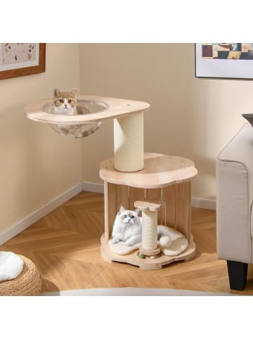 COSTWAY Kratzbaum klein in Beige