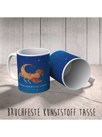 Mr. & Mrs. Panda Kinderpott Sternzeichen Skorpion mit Spruch in Sternenhimmel Blau