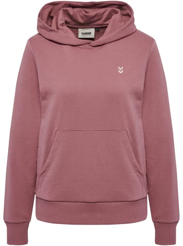 Hummel komfortabler Kapuzenpullover mit femininem Schnitt in Taupe Rosé