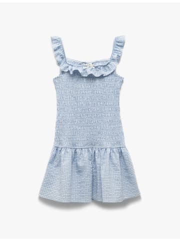 KOTON Kleid in Blau Karomuster