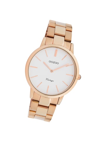 Oozoo Analog-Armbanduhr Oozoo Vintage Series rosegold mittel (ca. 38mm)