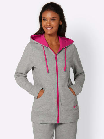 WITT WEIDEN Sweatjacke in grau-pink