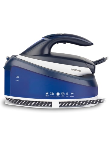 HKoenig V7 Dampf-Bügelstation 2200 Watt und abnehmbarem Wassertank