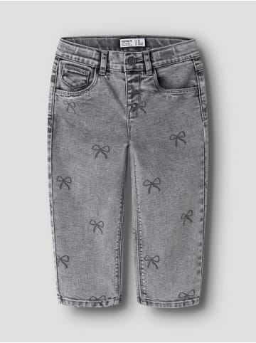 name it Jeans Herzchenprint NMFBELLA MOM SHAPED JEANS in Grau