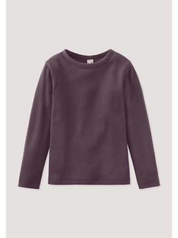 Hessnatur Rib Shirt in brombeere