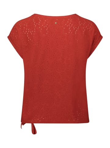 BETTY & CO Casual-Shirt mit Struktur in Dunkelrot