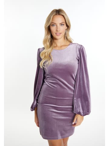 faina Mini Langarmkleid in Lavendel