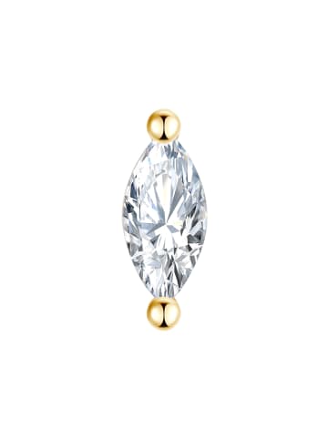 Glanzstücke München Piercing aus Sterling Silber mit Zirkonia in gelbgold