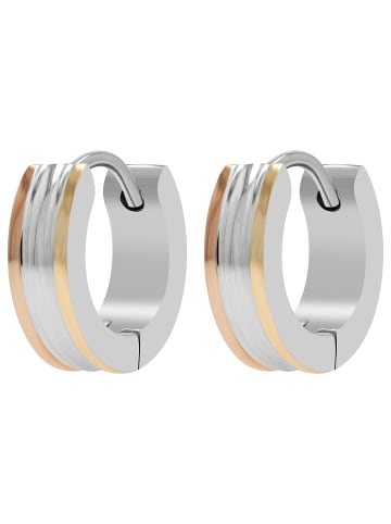 Adeliás Damen Ohrringe – Creole aus Edelstahl in silber