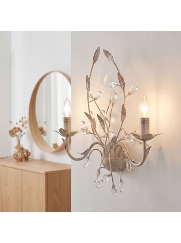 Licht-Erlebnisse Wandlampe (B)37 x (H)40 cm in Creme Gold