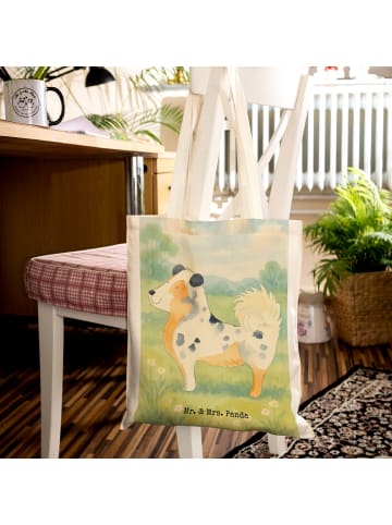 Mr. & Mrs. Panda Stofftasche Hund Australien Shepherd Design ohn... in Weiß