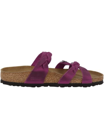 Birkenstock Sandale Franca Braided geöltes Naturleder schmal in pink