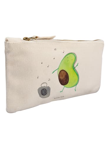 Mr. & Mrs. Panda Federtasche Avocado Tanzen ohne Spruch in Weiß