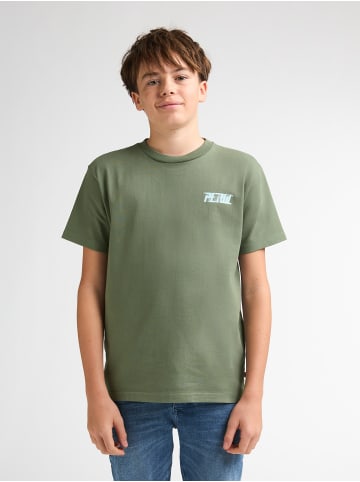 Petrol Industries T-Shirt mit Grafik-Rückenprint Toro in Grün