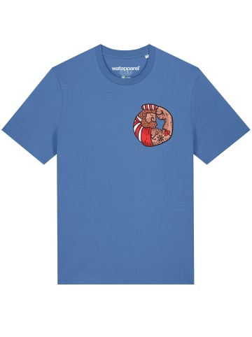 wat? Apparel T-Shirt Seemann in Bright Blue