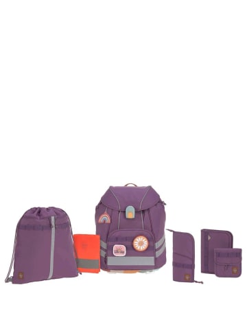Lässig School Set Flexy Unique - Schulranzen Set 7tlg. (Speckles Berry) in lila