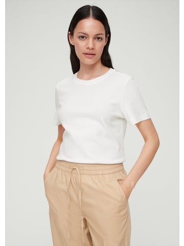 S. Oliver T-Shirt kurzarm in Creme