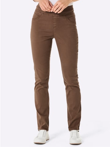 creation L Schlupfjeans in braun