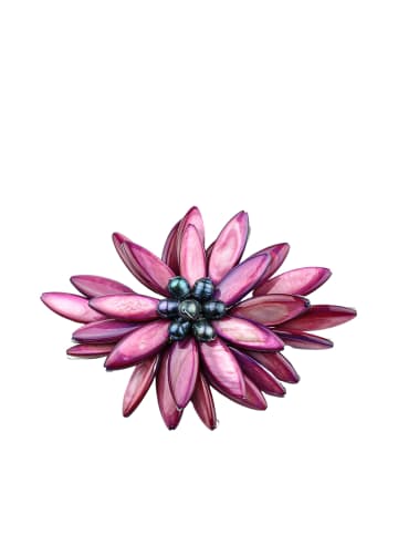 collezione alessandro Brosche " Fiore " in pink