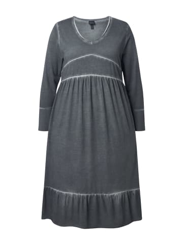 Ulla Popken Jerseykleid in graphitgrau