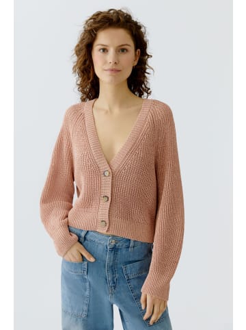 Oui Strickjacke in dusty rose