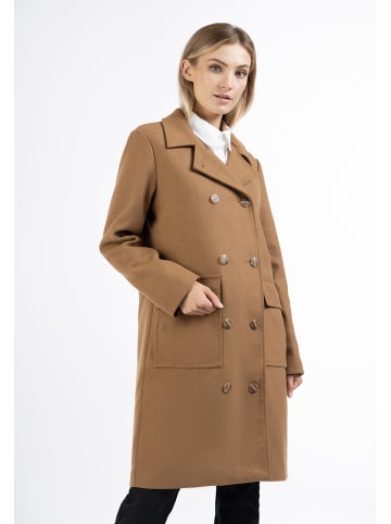 DreiMaster Damen Übergangsmantel Aus Wollgemisch in Sand