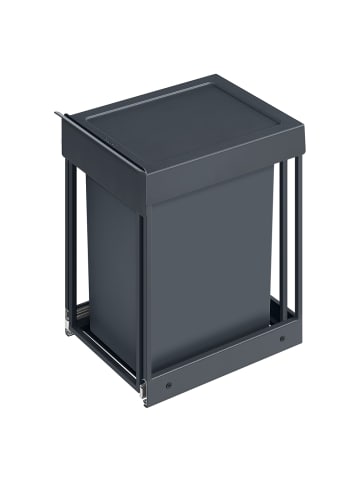 SONGMICS Mülleimer Petaja in Grau - (B)25.7 x (H)43.4 x (T)34.7 cm - 20 L