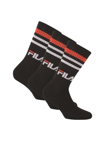 Fila Socken 3er Pack in Schwarz