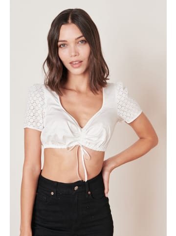 KRÜGER Dirndlbluse in Beige