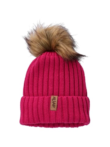 Aliap Mützen Bommel in rosa/pink