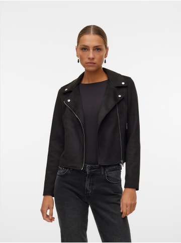 Vero Moda Stylische Bikerjacke mit Reißverschlusstaschen und Nieten. in Schwarz