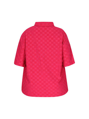 Swirly Women Plus Size Blouse in Pink