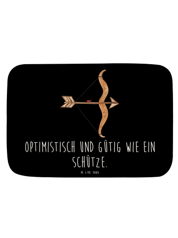 Mr. & Mrs. Panda Badvorleger Sternzeichen Schütze mit Spruch in Schwarz